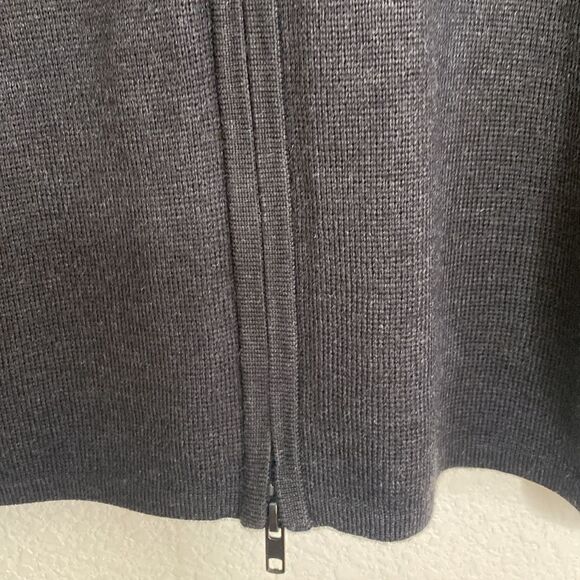 AMERICAN AIRLINES Men’s Black Thick Heavy Full Zip Sweater / Jacket Size L - Picture 6 of 8